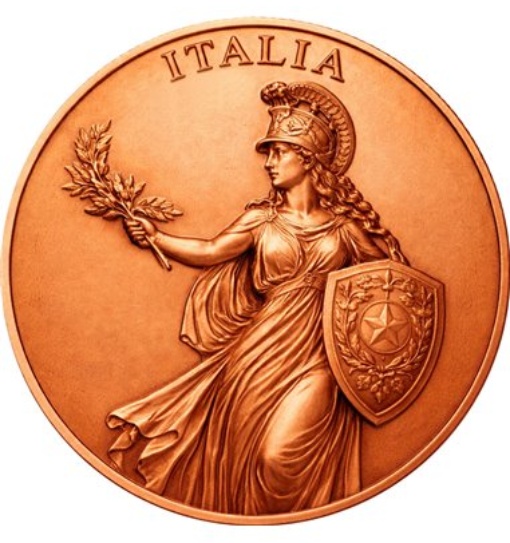 Italia First Italian Bullion 1 Oz Copper Round