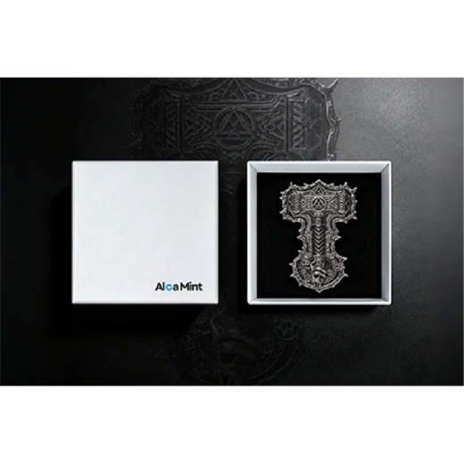 Mjolnir Hammer of Thor Shaped 2 oz Silver Coin - Image 3