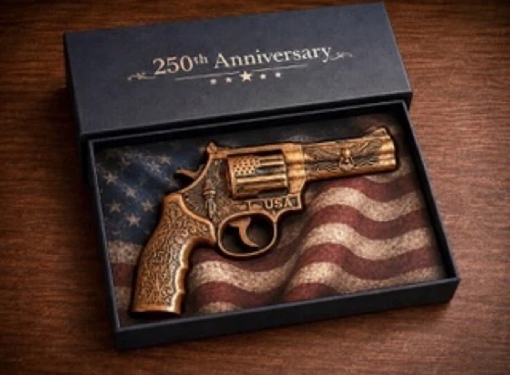 250th ANNIVERSARY REVOLVER 2.5 Oz Copper Medal