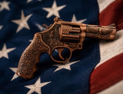 250th ANNIVERSARY REVOLVER 2.5 Oz Copper Medal - Image 3