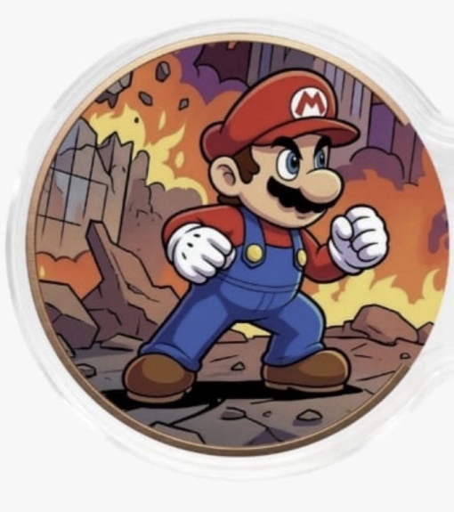 2 x 2 oz Mario vs Bowser Copper Coin - Image 2