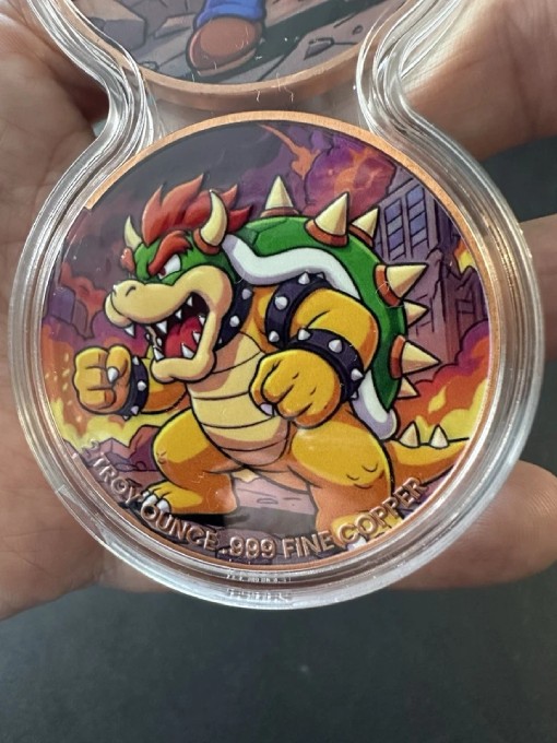 2 x 2 oz Mario vs Bowser Copper Coin - Image 4