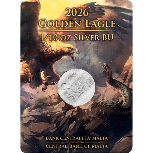 2026 Malta Golden Eagle 2.5 Euro 1/10 oz Silver BU - Image 3