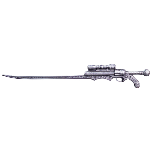 2026 Cameroon Steampunk Gunblade 2.5 oz Silver Antiqued Coin - Image 3