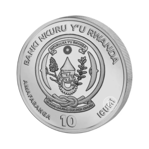 Rawanda Year of the Goat 1/12 Oz Silver Coin - Image 2
