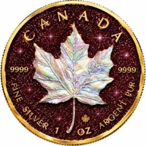 Pearl Radiance Ruby Edition Diamond Dust 1 Oz Silver Coin