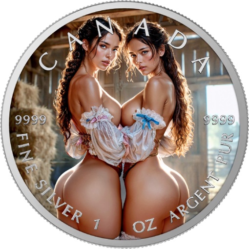 Double Harvest 1 Oz Colorized Silver Coin