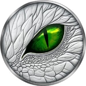 Emerald Dragon Eye 1 oz Silver Coin