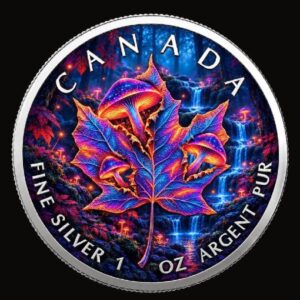 Maple Leaf Mushroom Edition 1 oz Silver Coin