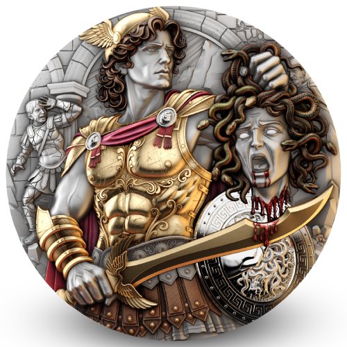 Perseus & Medusa 2 Oz Silver Coin