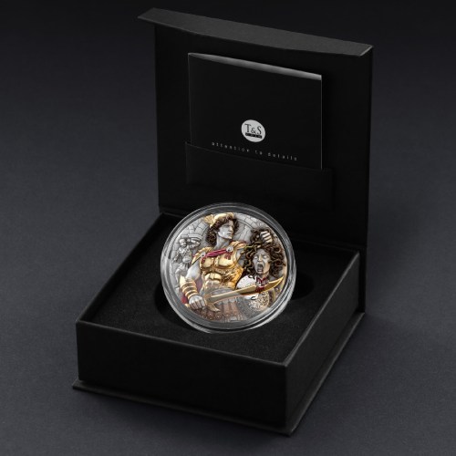 Perseus & Medusa 2 Oz Silver Coin - Image 7