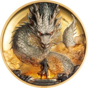 Thunder Dragon 5oz gilded special edition Silver Coin