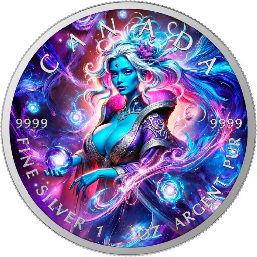 The Sorceress 1 Oz Colorized Silver Coin