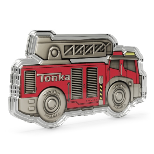 Tonka Fire Truck 1 Oz Silver Coin - Image 3