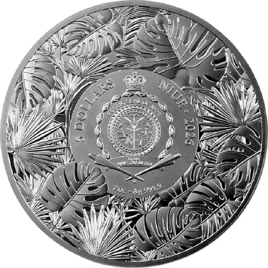 Rainbow Tucan Representatives Of the Species 2 Oz Silver Coin - Image 2