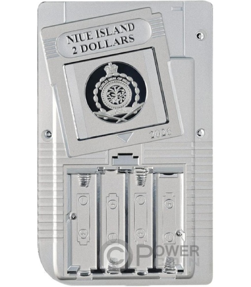 GAME TOY TechStalgic 2 Oz Silver Coin 2$ Niue 2026 - Image 2