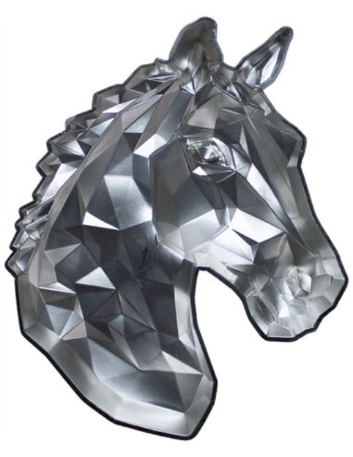 LOW POLY LUNAR HORSE SHAPED Stacker 2 Oz Silver 2 Tala Samoa 2026 - Image 2